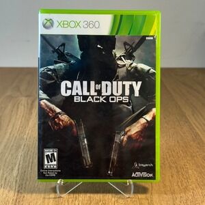 Activision Call of Duty Black Ops Xbox 360 Green Good Case and Manual-  No Game